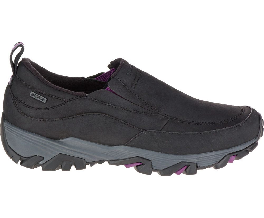 Merrell Barefoot Sko Dame - Coldpack Ice+ Moc Waterproof Wide Width - Sort - VOR679345